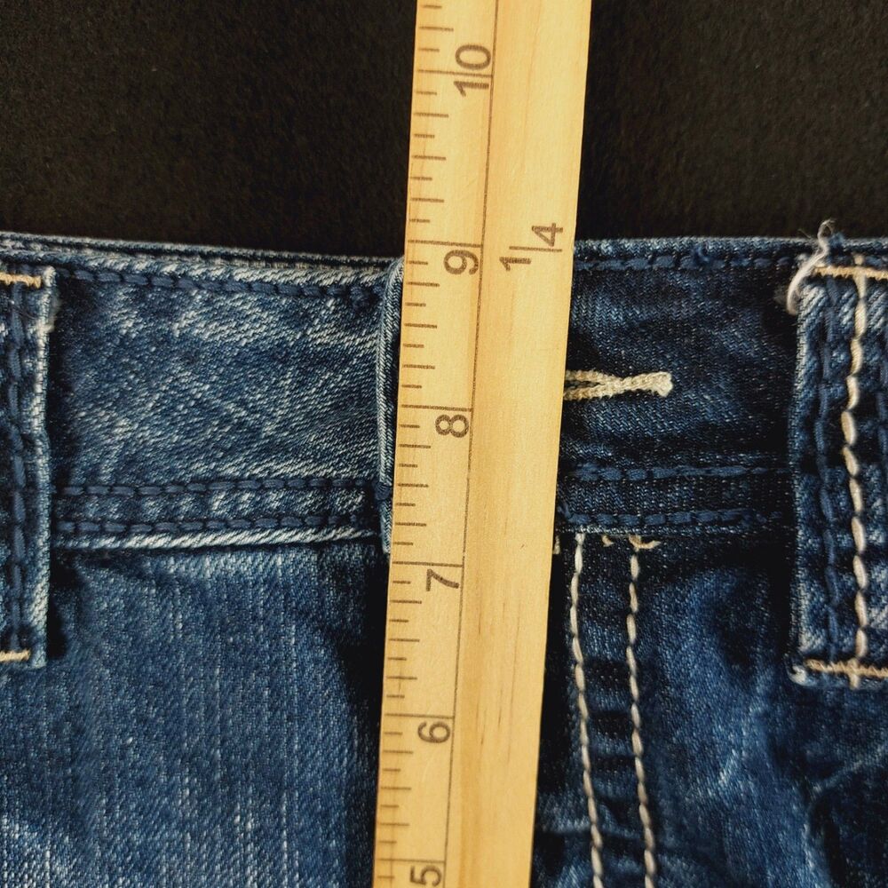 Silver Suki Surplus Bootcut Jeans Women's 32x32 (Fit 34x31) Blue Flap Pockets - Picture 7 of 9